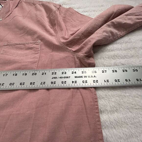 Lucky Brand Mens XXL Classic Fit Pink Button-Down Shirt Saturday Stretch New $59 - Picture 8 of 9